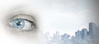 Şehir panoramik manzaralı