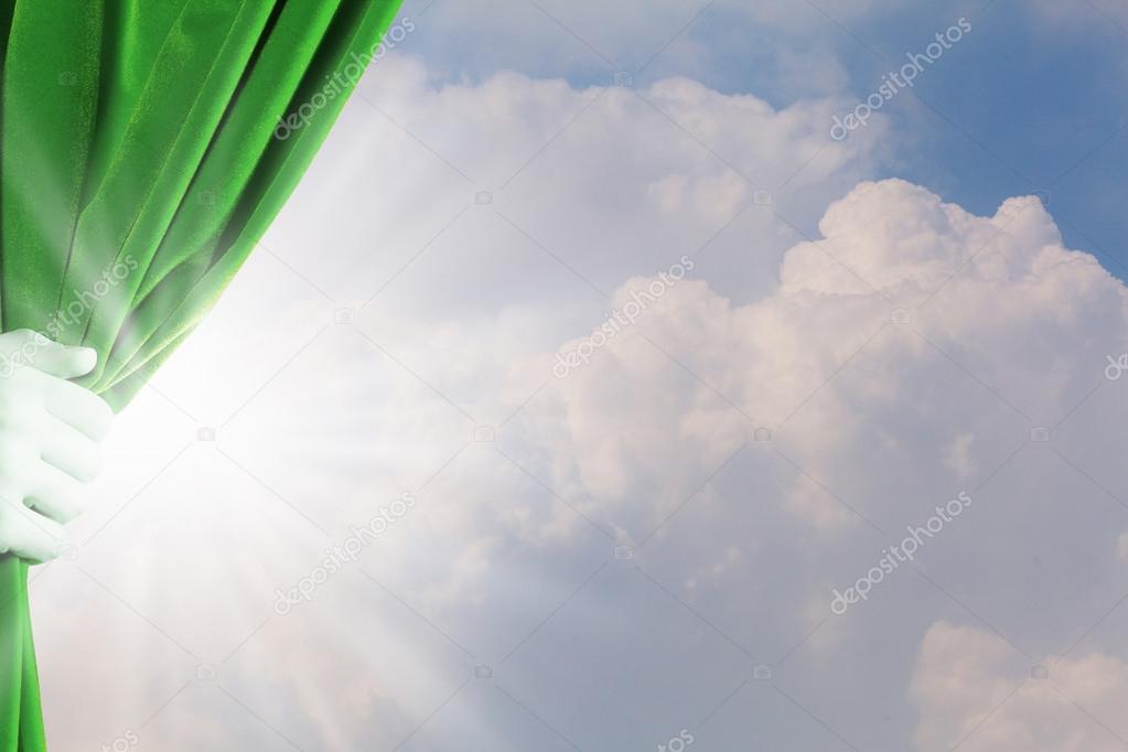 Opening curtain