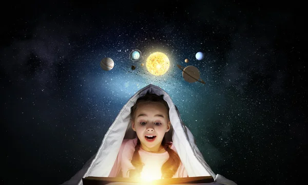 Eu serei astronauta. — Fotografia de Stock