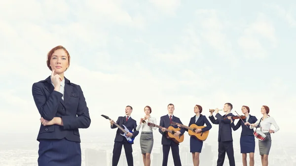 One man band — Stock Photo, Image