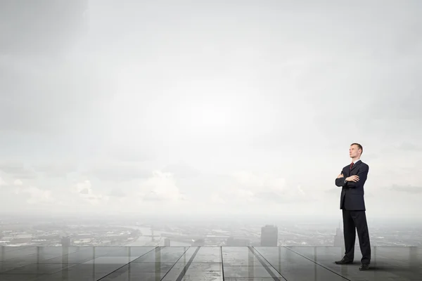 Pensive businessman — Stock Photo, Image