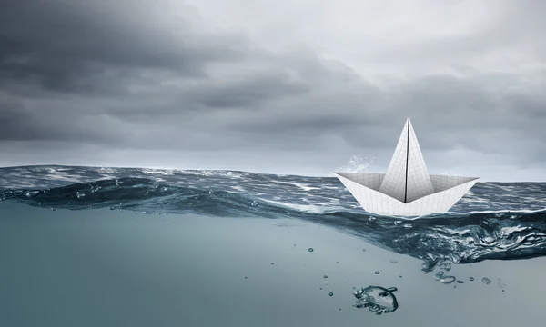 Paper ship — Stock Photo, Image