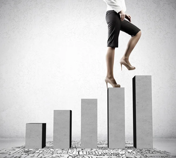 On success ladder — Stock Photo, Image