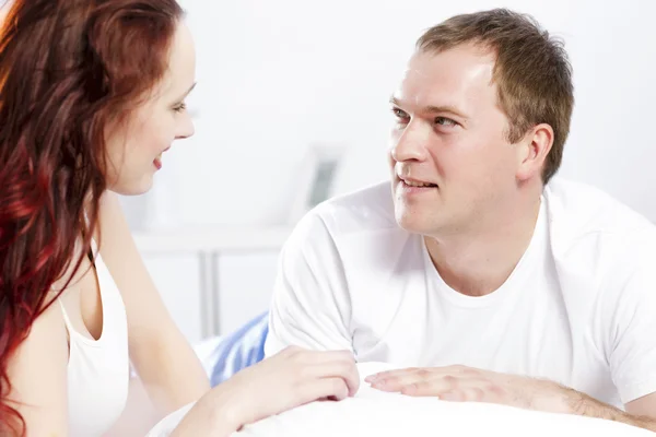 Despertaron juntos. — Foto de Stock