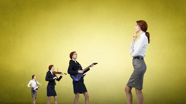 Ein-Mann-Band — Stockfoto