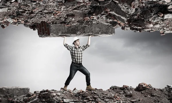 Echte man werk — Stockfoto