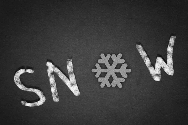 Word snow — Stock Photo, Image