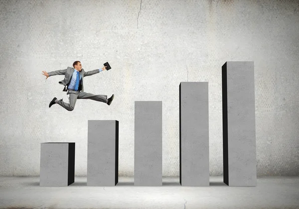 On success ladder — Stock Photo, Image