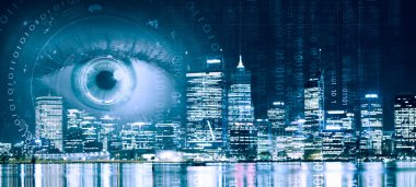 Şehir panoramik manzaralı