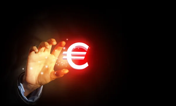 Měně euro — Stock fotografie