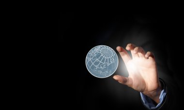 elinde bütün dünya