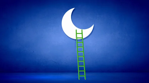 Ladder to moon — Stock Photo, Image