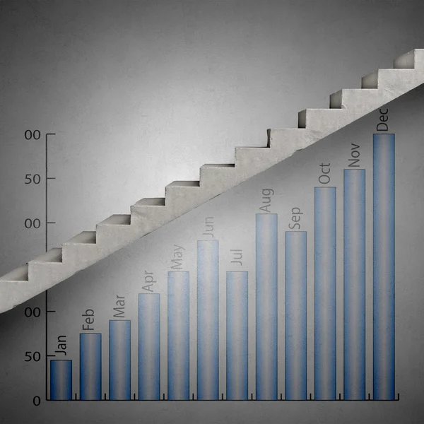 Escada de crescimento — Fotografia de Stock