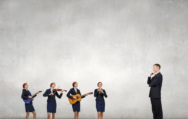 One man band — Stock Photo, Image