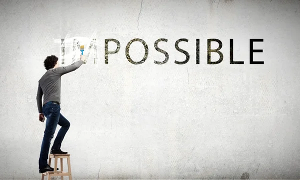 Inget är omöjligt. — Stockfoto