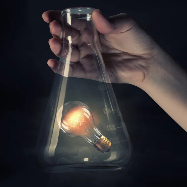Bulb in glass tube — Stock Photo, Image