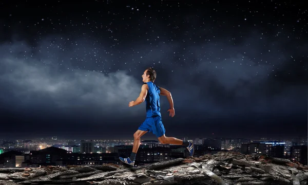 Running sportman — Stock Photo, Image
