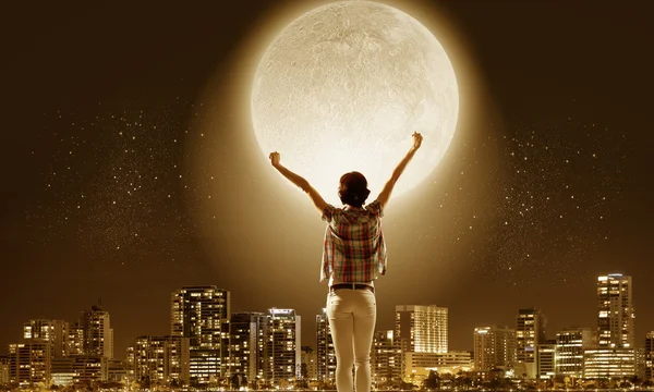 Full moon — Stock Photo, Image