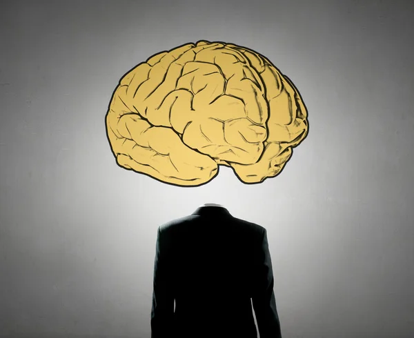 Άνθρωπος του μεγάλο μυαλό — Φωτογραφία Αρχείου