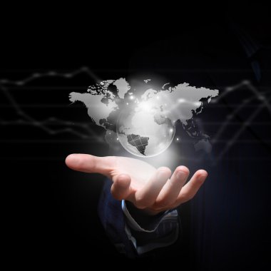 elinde bütün dünya