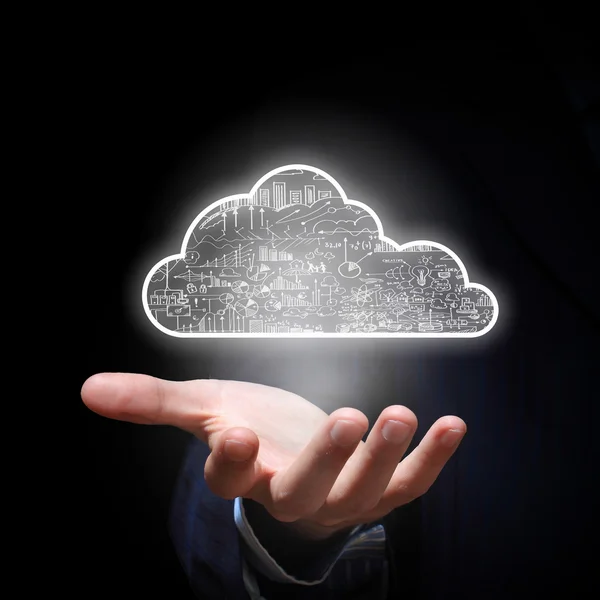 Il cloud computing — Foto Stock