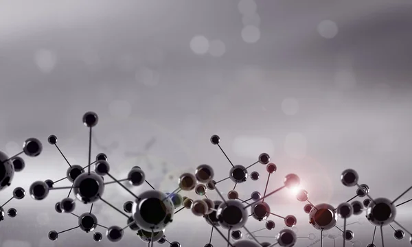 Молекули ланцюг — стокове фото
