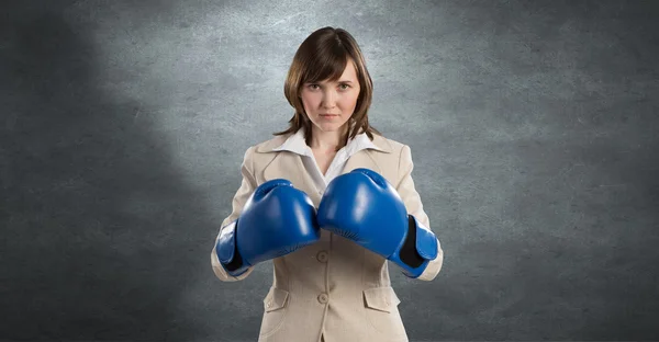 She is fighter — Stock Photo, Image