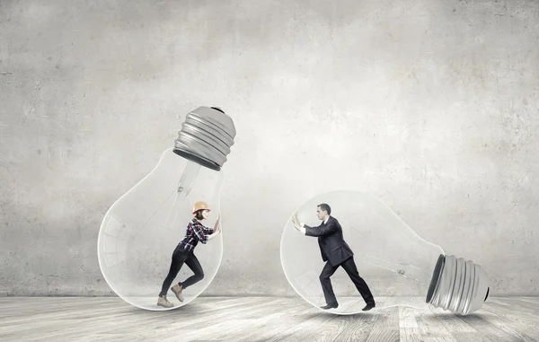 Inside light bulb — Stock Photo, Image