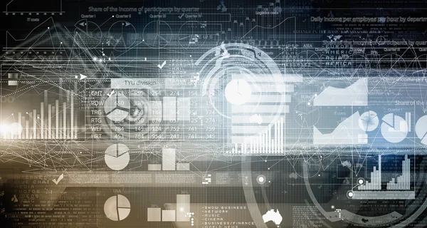 Infográficos digitais — Fotografia de Stock