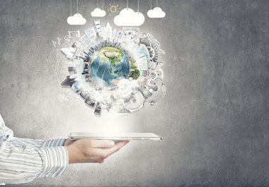 Dünya gezegen tablet PC'de