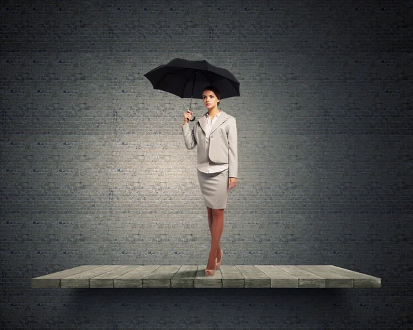 Femeia cu umbrelă — Fotografie, imagine de stoc