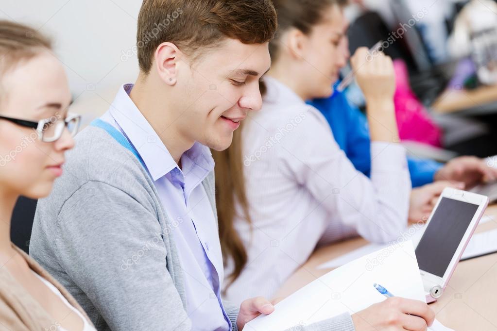 Students at lesson