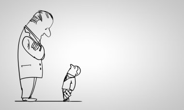 karikatür komik adam