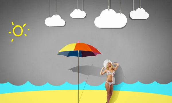 Bikini girl — Stock Photo, Image