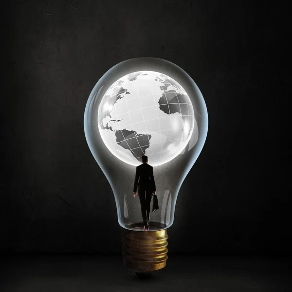 Inside of bulb — Stock Photo, Image