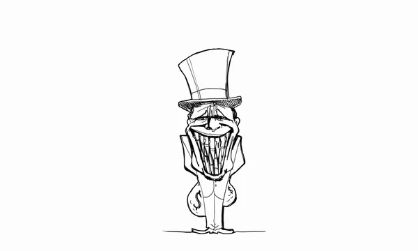Αστείος άνθρωπος κινουμένων σχεδίων — Φωτογραφία Αρχείου