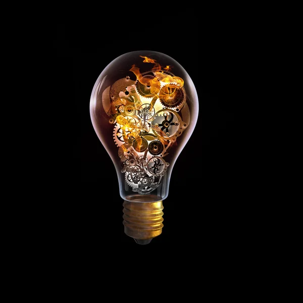 Lamp met versnellingen — Stockfoto