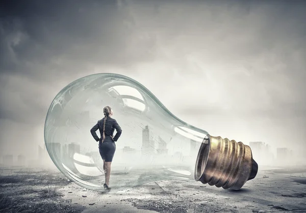 Inside of bulb — Stock Photo, Image