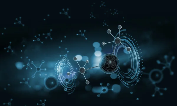 Молекули ланцюг — стокове фото