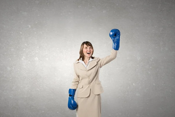 She is fighter — Stock Photo, Image