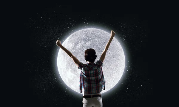 Luna Plină — Fotografie, imagine de stoc