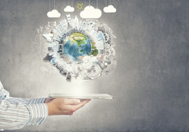 Dünya gezegen tablet PC'de