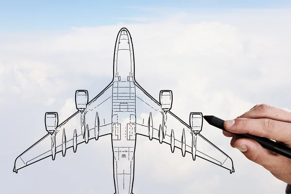 Airplane Blueprint Drawing Set Stock Illustration  Download Image Now   Airplane Blueprint Air Vehicle  iStock