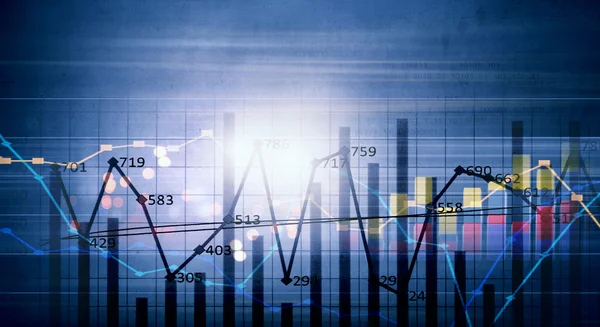 Infografías financieras — Foto de Stock