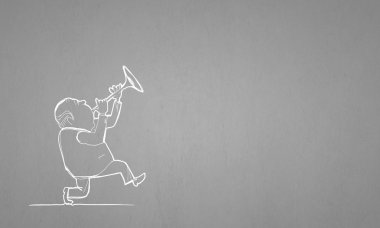 karikatür komik adam