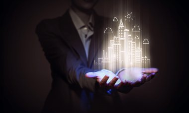 İnşaat tasarım sunan