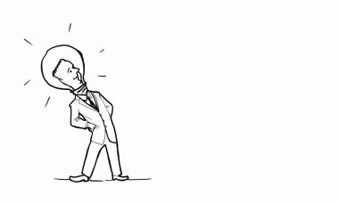 karikatür komik adam