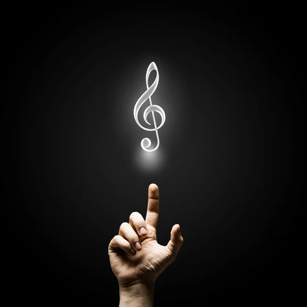 Ikona koncepcja muzyki — Zdjęcie stockowe