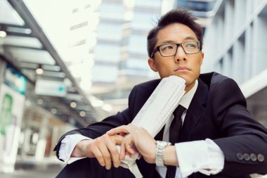 Onun iş için düşünme yeni strateji