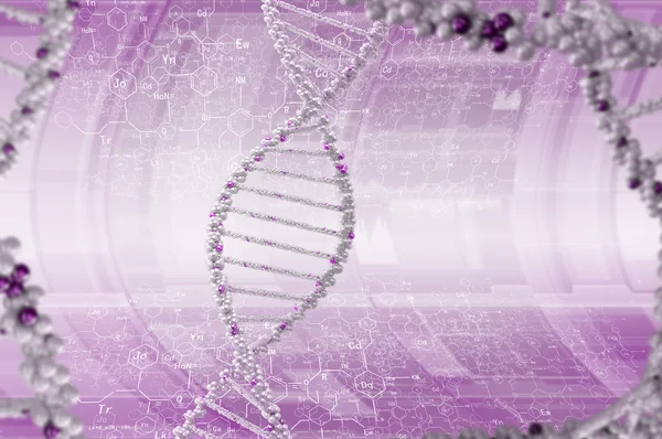 Cząsteczki DNA. Koncepcja obraz — Zdjęcie stockowe